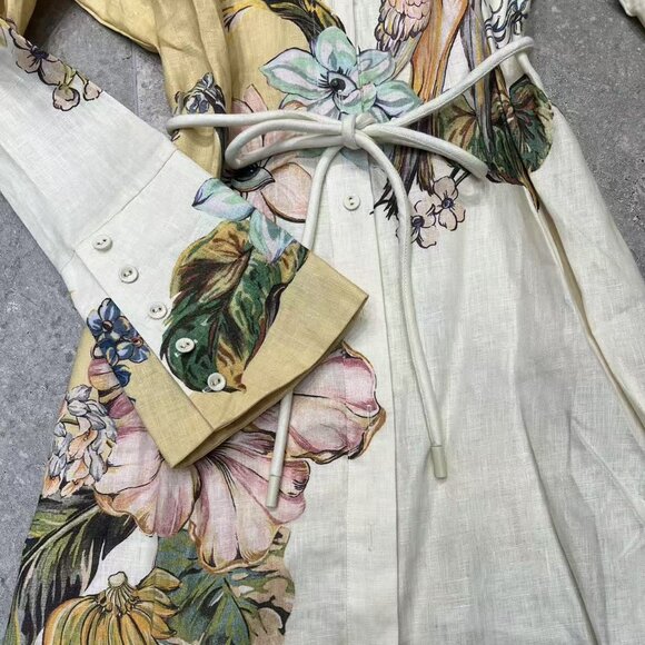 Alemais Oleander Mini Dress in Linen - Picture 7 of 9